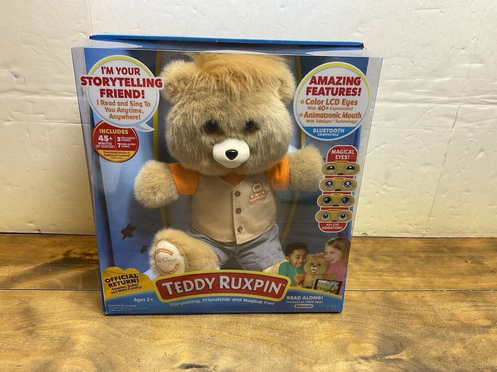 Teddy Ruxpin Talking Animatronic Bear 2017 LCD Eyes Bluetooth
